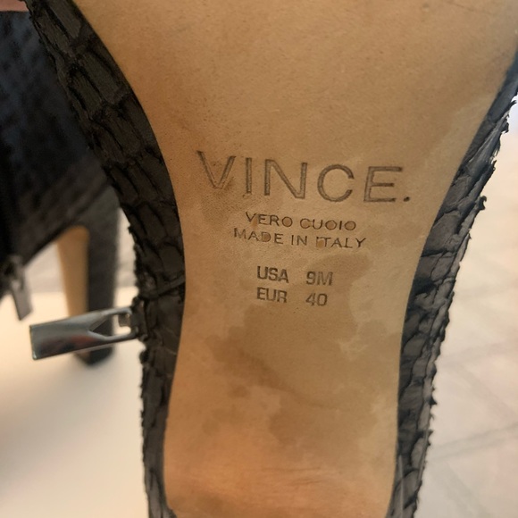 Vince Sierra Bootie in Black Python size 9 - Picture 5 of 9